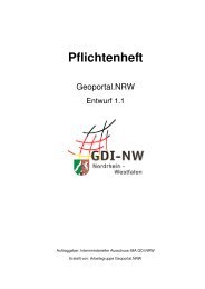 Pflichtenheft für das Geoportal.NRW