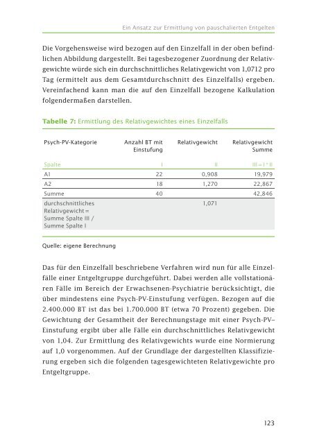 Ein Ansatz zur Ermittlung von pauschalierten ... - Barmer GEK