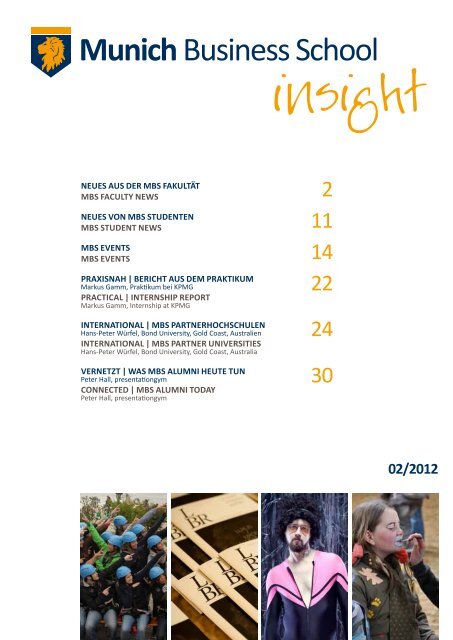 MBS insight 02/2012 - Munich Business School