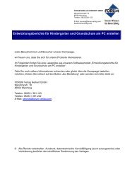 Entwicklungsberichte für Kindergarten und Grundschule am PC ...