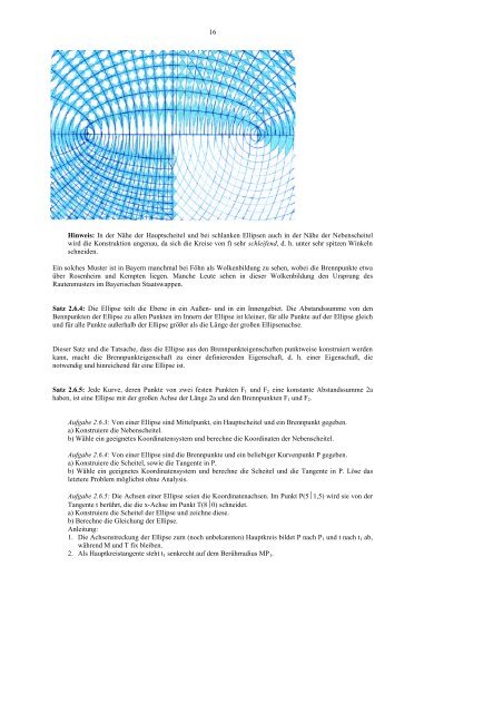 Lange und Meyer: Kegelschnitte I - Mathematikinformation