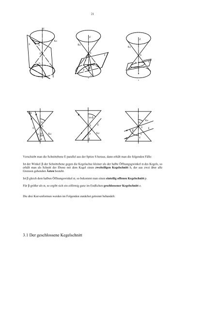 Lange und Meyer: Kegelschnitte I - Mathematikinformation