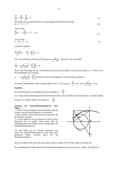 Lange und Meyer: Kegelschnitte I - Mathematikinformation