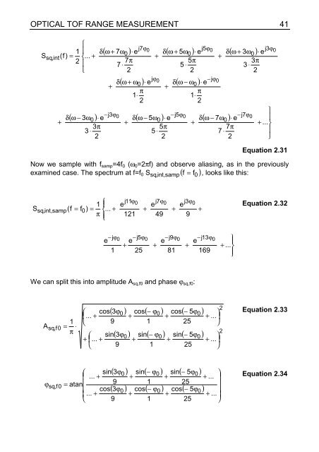 3D Time-of-flight distance measurement with custom - Universität ...