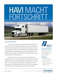 HAVI MACHT FORTSCHRITT - Progress Software