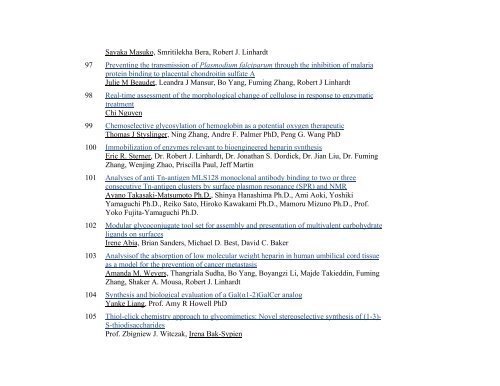 American Chemical Society - Division of Carbohydrate Chemistry ...