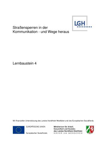 Straßensperren in der Kommunikation - und Wege heraus ...