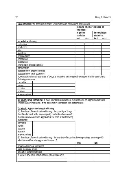 Defining and Registering Criminal Offences and Measures - Oapen