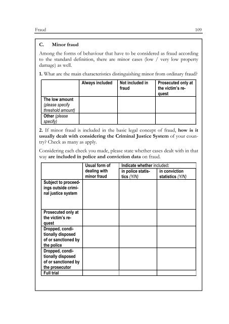 Defining and Registering Criminal Offences and Measures - Oapen