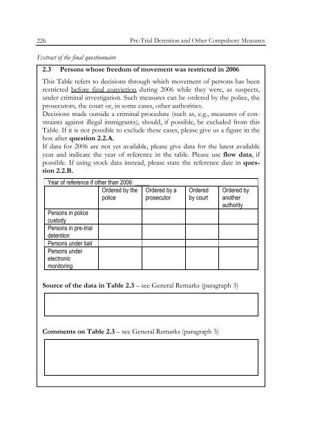 Defining and Registering Criminal Offences and Measures - Oapen