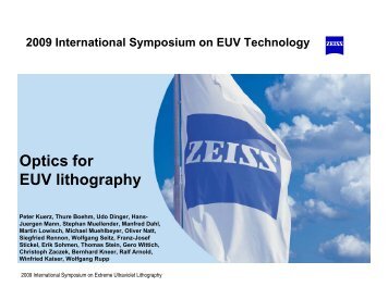 Optics for EUV lithography - Sematech