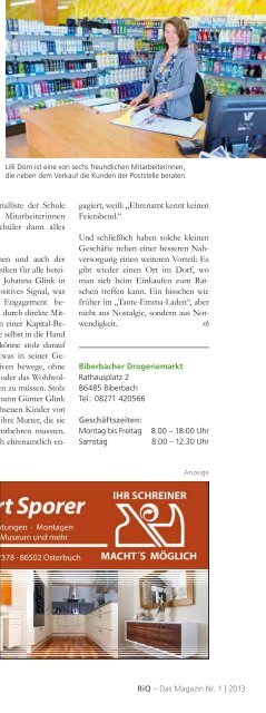 Aktuelle Ausgabe - RiQ DAS MAGAZIN