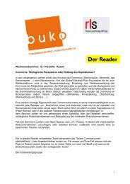 Der Reader - BUKO Bundeskoordination Internationalismus