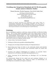 Erstellung einer integrierten Datenbank mit SAS für die ... - SAS-Wiki