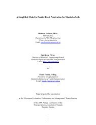 A Simplified Model to Predict Frost Penetration for Manitoba Soils