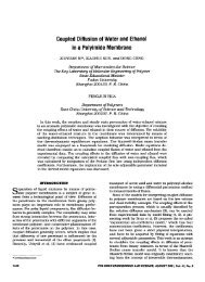 Coupled Diffusion of Water and Ethanol in a Polyimide Membrane