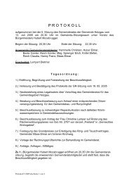 Protokoll 5 vom 13.07.2005 (16 KB) - .PDF - Holzgau
