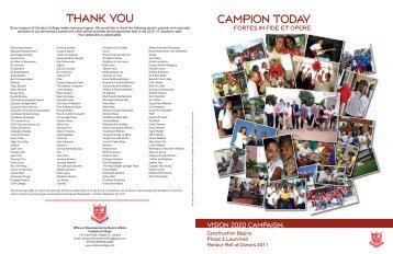 CAMPION TODAY THANK YOU - Campion College