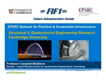 Presentation 04 - University of Cambridge - Future Infrastructure ...