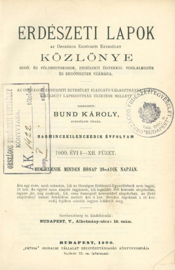 25,6 MB - PDF - Erdészeti Lapok