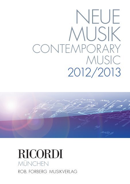 Ricordi Neue Musik 2012/2013 - Krompholz