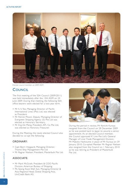 SSA Annual Review 09/10 - Singapore Shipping Association