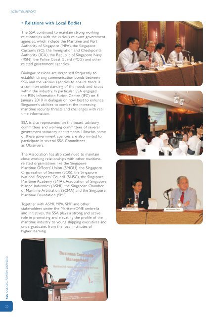 SSA Annual Review 09/10 - Singapore Shipping Association