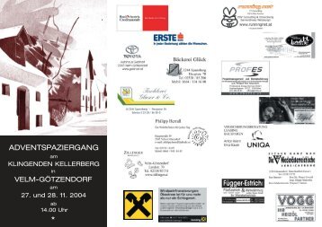 Download des Flyers... - Velm-Götzendorf