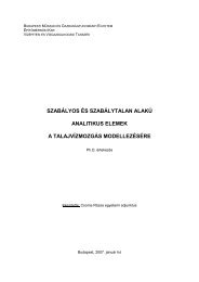 szabályos és szabálytalan alakú analitikus elemek a ... - Index of