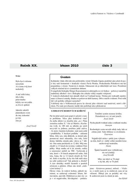 Okénko do farnosti 3/2010 (formát pdf) - Farnost Letohrad - Farnost.cz