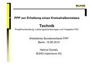 PPP zur Erhaltung eines Kreisstraßennetzes | Technik ... - BPPP