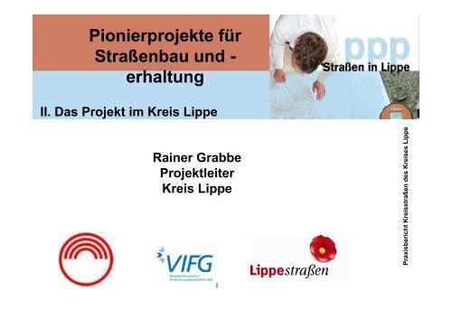 Das Projekt im Kreis Lippe - VIFG