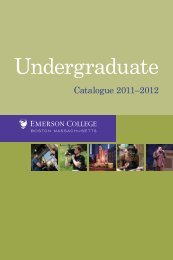 Undergraduate - Emerson College