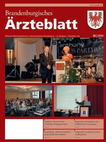 Brandenburgisches Ärzteblatt 11/2010 - qs- nrw