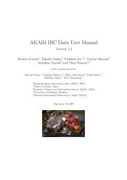 AKARI IRC Data User Manual - ESA