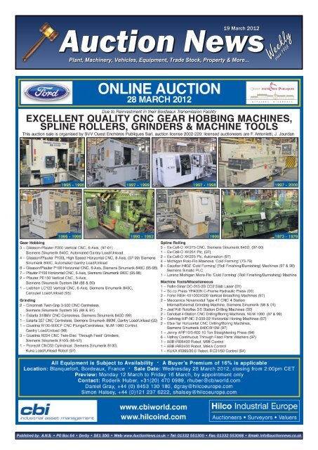 Online Auction - Auction News Services