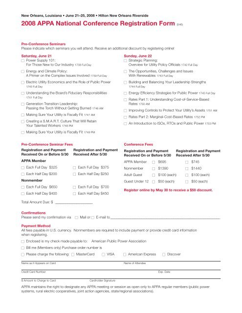 Conference Program - American Public Power Association