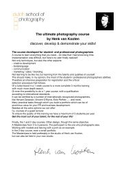 The ultimate photography course by Henk van Kooten