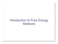 Introduction to Free Energy Methods
