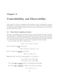 Chapter 3 - Controllability and Observability - University of Minnesota