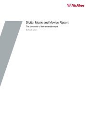 Digital Music and Movies Report - McAfee