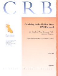 Gambling in the Golden State - Attorney General - State of California