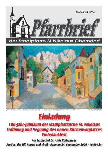 Pfarrbrief 2006 - 03: Erntedank 100-Jahr Jubiläum - Pfarre ...