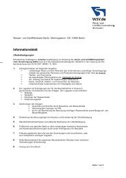 Informationsblatt - Wasser- und Schifffahrtsamt Berlin