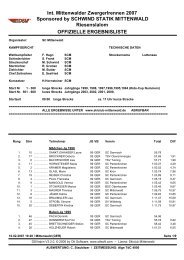 Int. Mittenwalder Zwergerlrennen 2007 ... - die Rheinbrüder