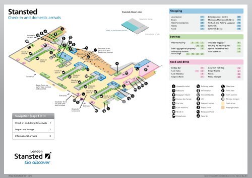 map of stansted airport Terminal Map Stansted Airport map of stansted airport