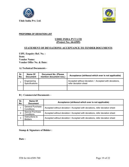 U6509-3104 ABM Fire Fighting Package Tender ... - Bharat Petroleum