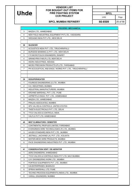 U6509-3104 ABM Fire Fighting Package Tender ... - Bharat Petroleum