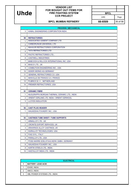 U6509-3104 ABM Fire Fighting Package Tender ... - Bharat Petroleum