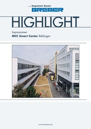 Highlight - MCC Smart Center Böblingen - Bremer AG